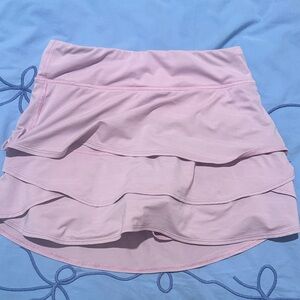 Athleta GIRL Pink Layered Ruffle Skort